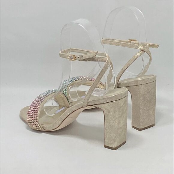 Loeffler Randall Crystal Embellished Ankle Strap Sandal size 6 - Picture 10 of 13